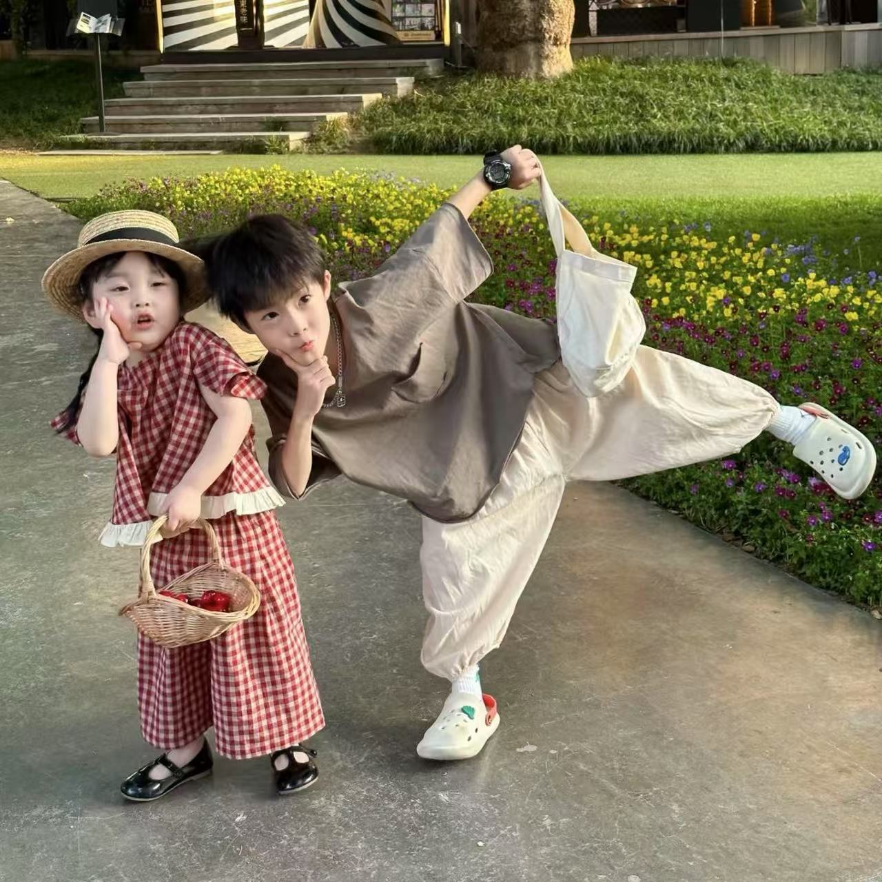 【直播专用链接】高品质中大童长袖长裤女童外套秋款亲子时尚休闲