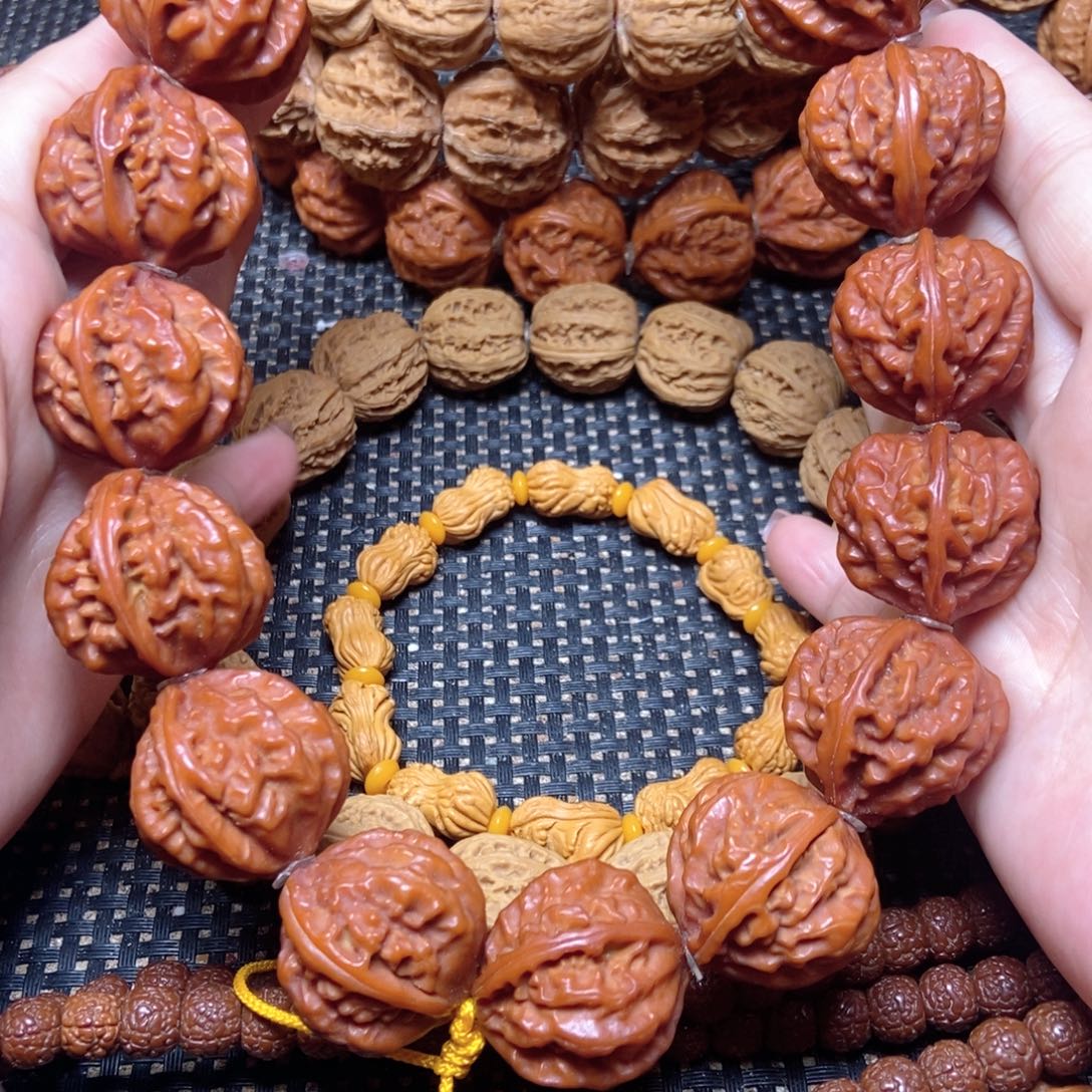 手串文玩核桃龙脊粗筋八棱手持