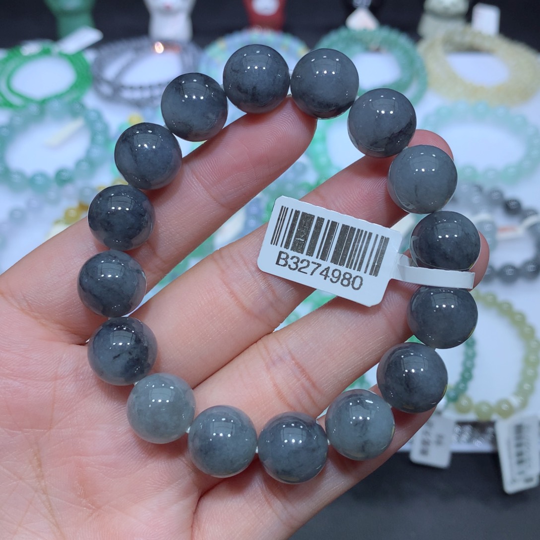 翡翠未镶嵌手串天然