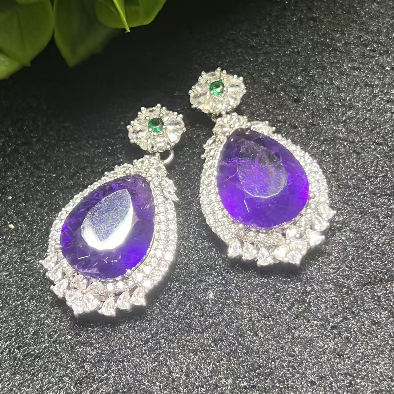 CT11411【任会长珠宝】极光紫龙醇晶水晶吊坠-配链-多样性只发一件