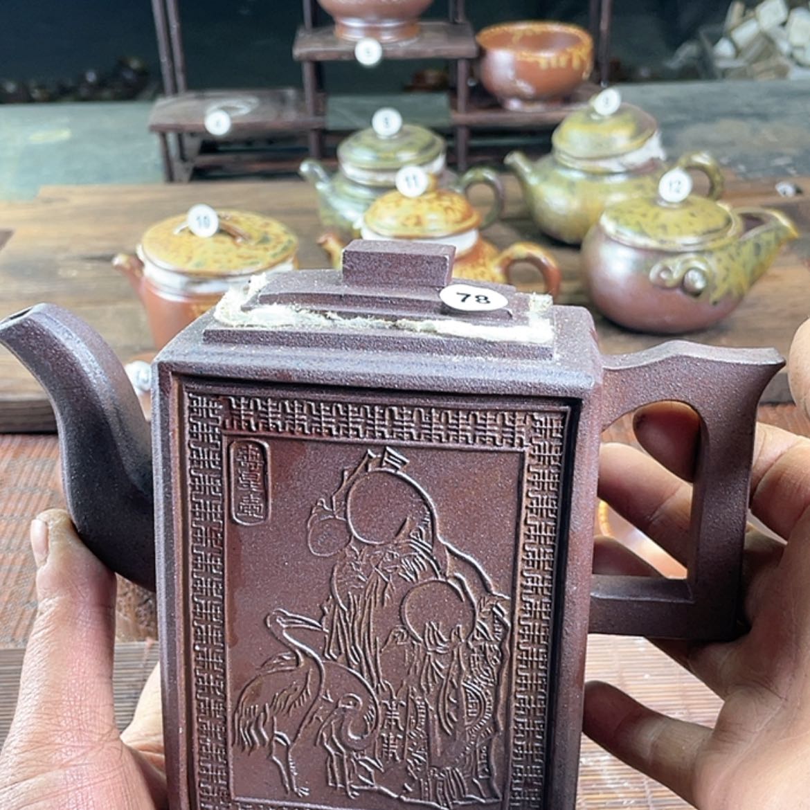 【闪购商品】青**影柴烧茶壶300毫升左右福利