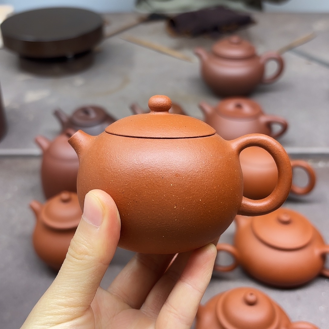 紫砂茶壶小红泥西施140cc微瑕