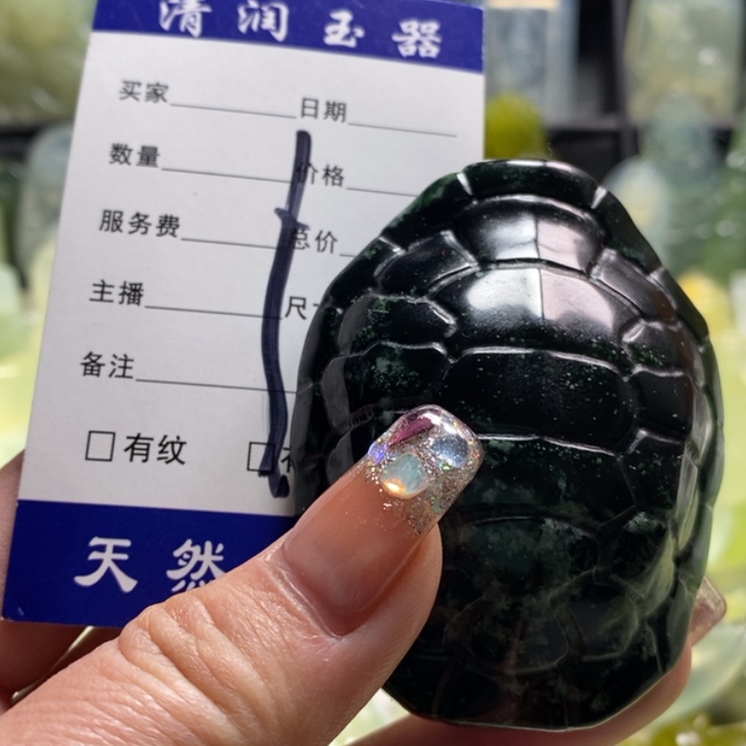 【闪购商品】蛇纹石玉手把件合金