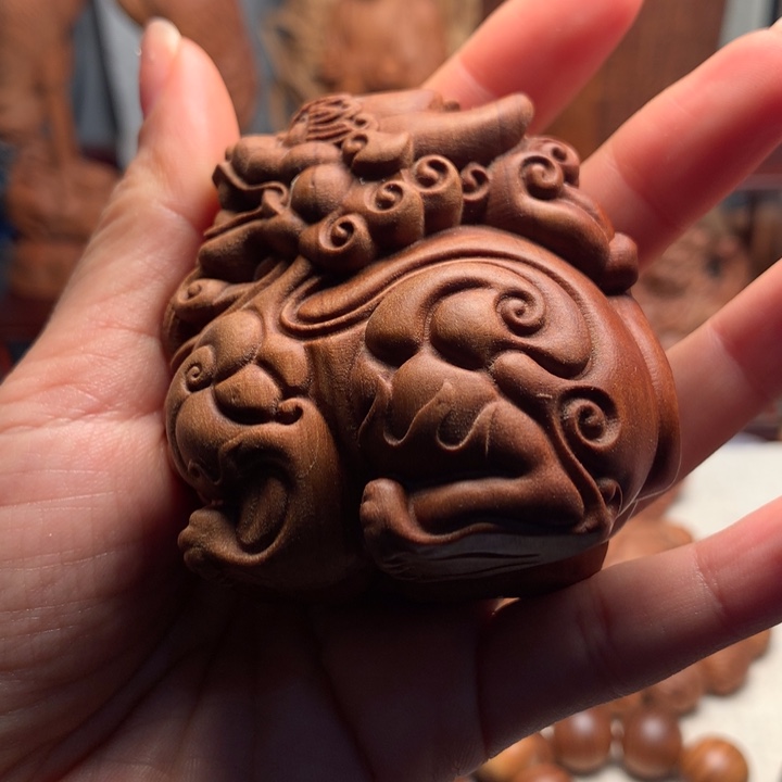 檀香木把件老山檀香貔貅