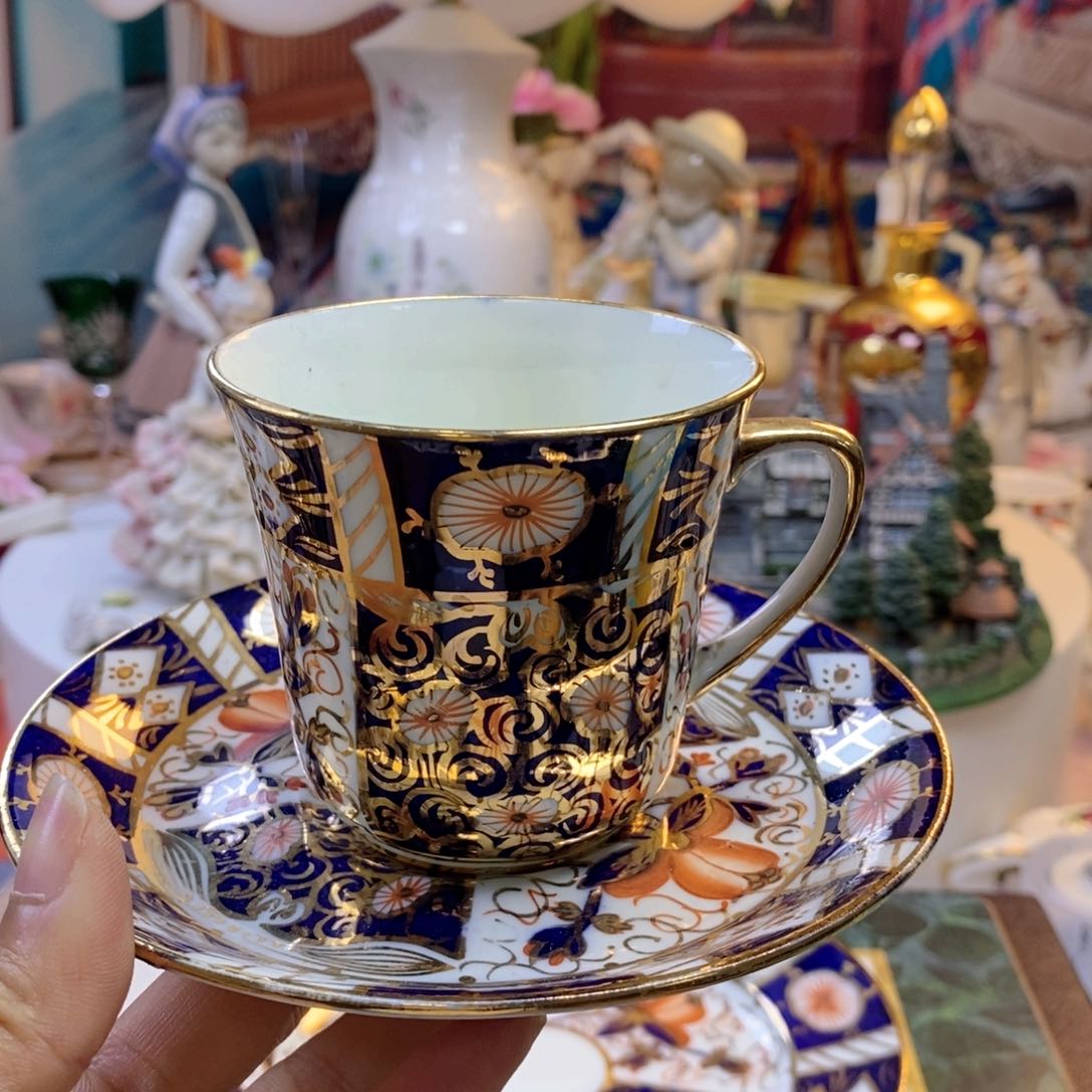 老德比瓷器欧瓷咖啡杯水晶杯