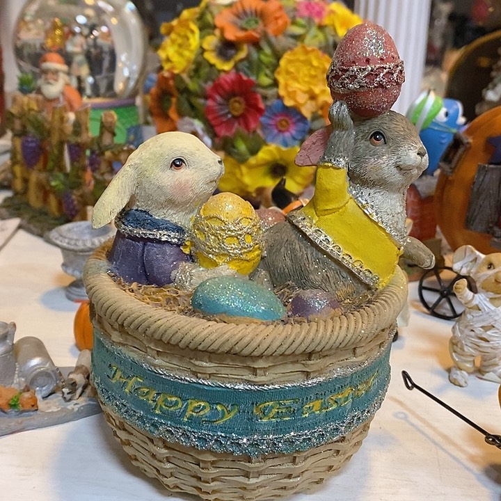 树脂制品小兔树脂工艺品摆件