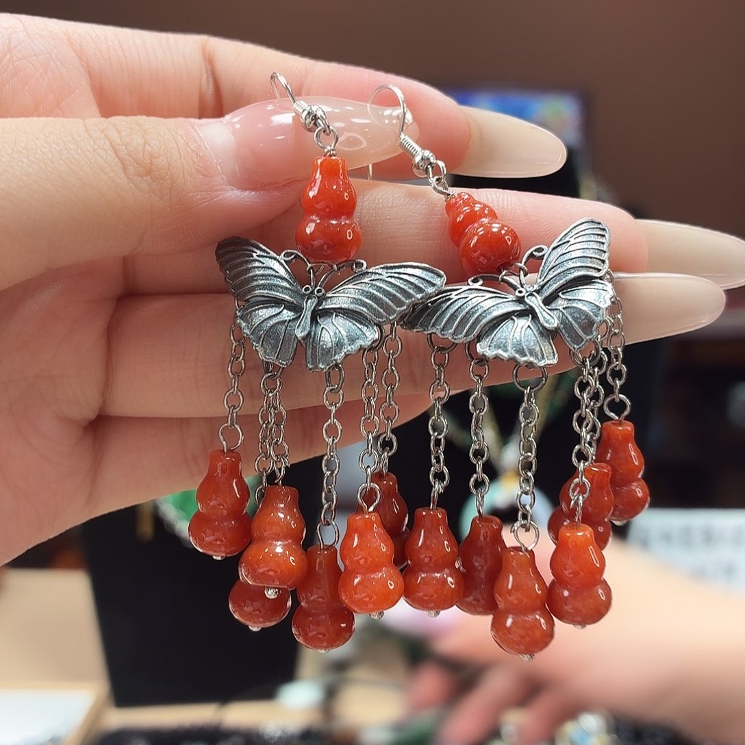 翡翠未镶嵌耳饰耳饰