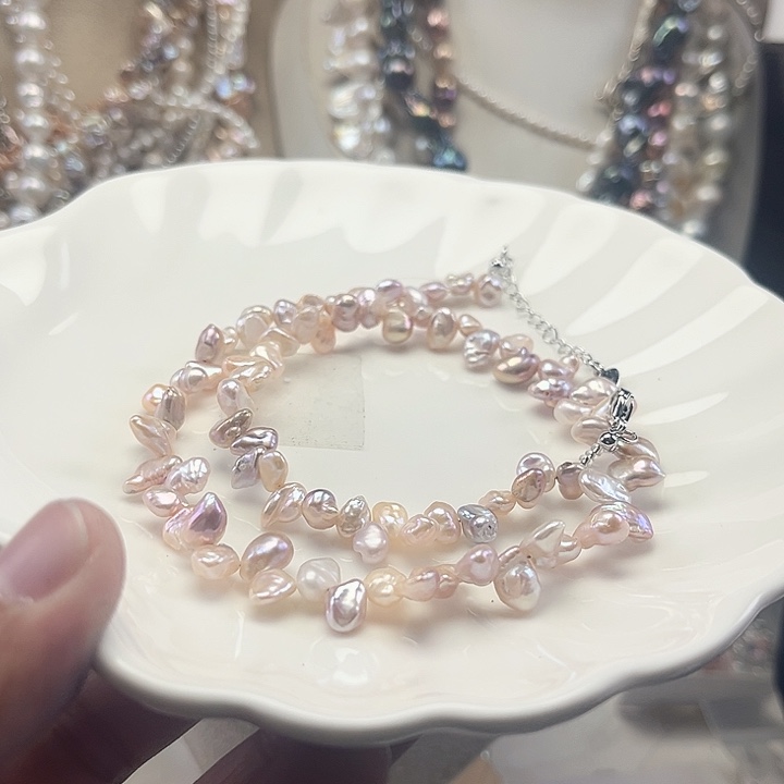 淡水珍珠未镶嵌项链【纯恬】