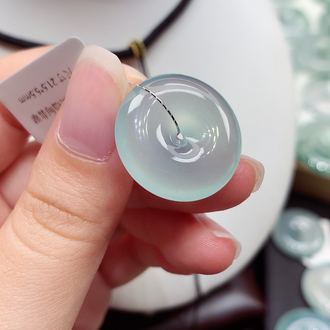 颈饰未镶嵌翡翠编号106，21.6/5.5