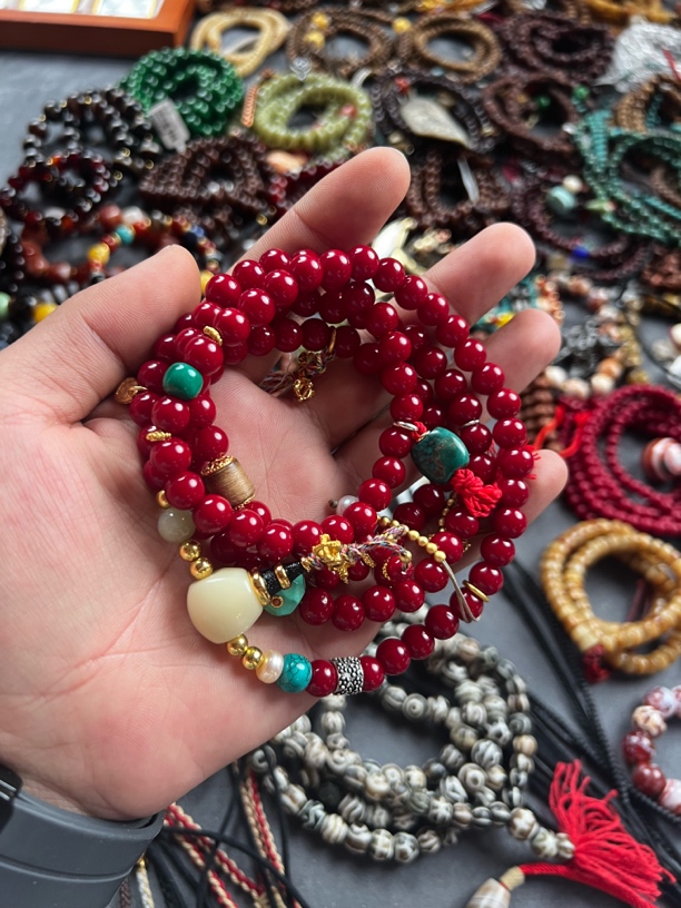 藏地朵朵小黑设计款怀业珠108