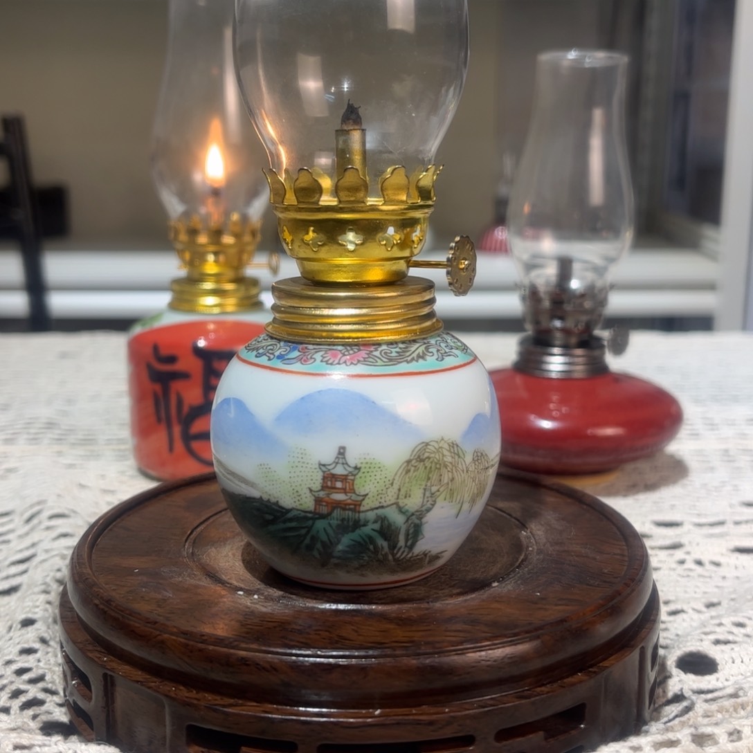 摆件景德镇陶瓷香薰灯