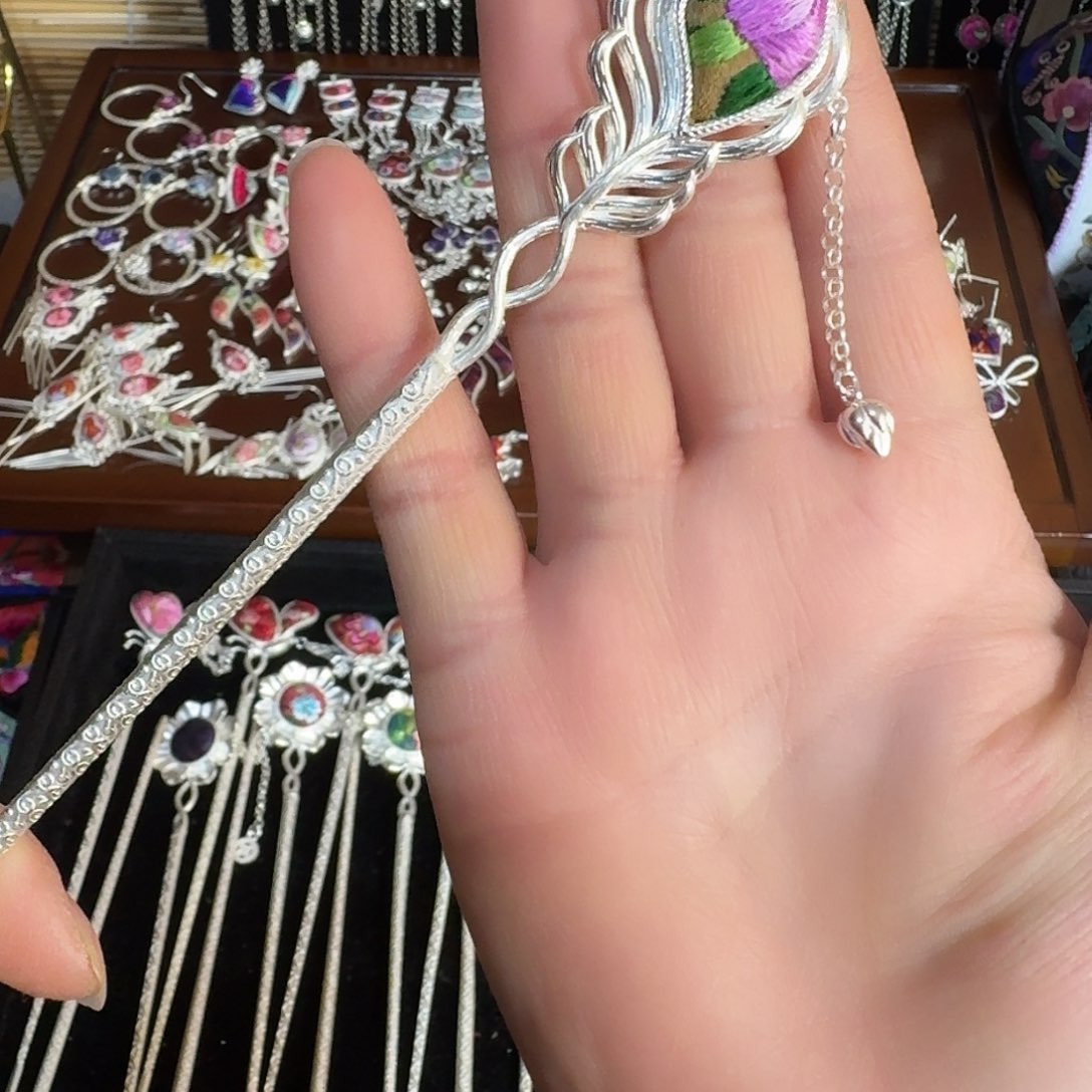 织绣民族风刺绣发簪