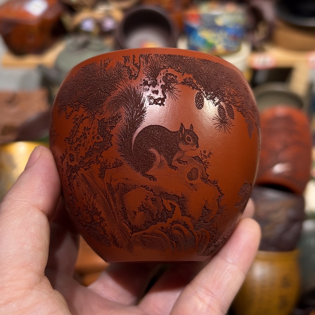 紫砂茶杯宜兴紫砂主人杯