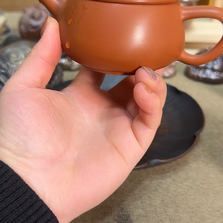 建水紫陶复烧红泥微瑕