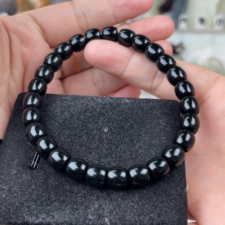 和田玉手串未镶嵌子**筑