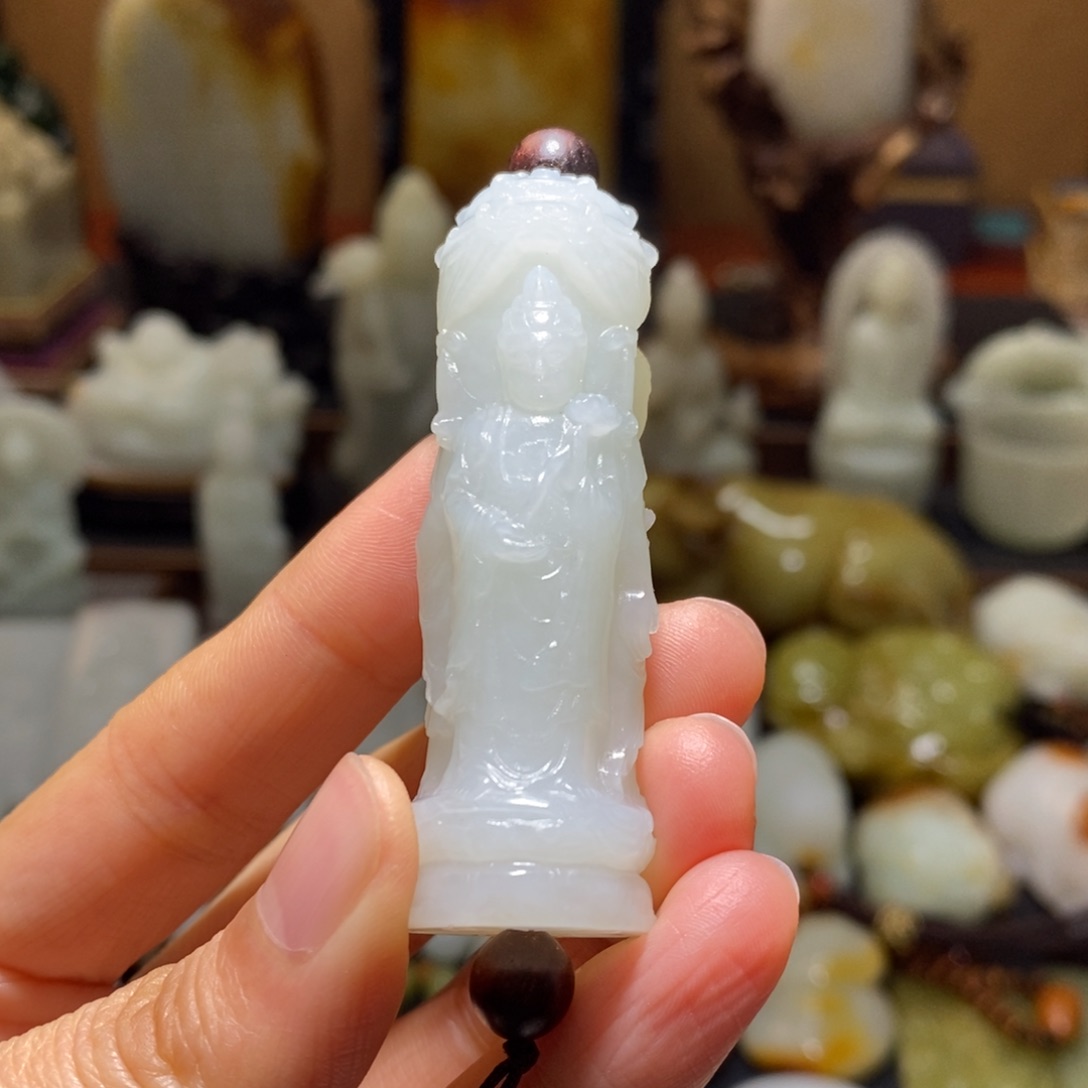 和田玉挂件未镶嵌平**乐