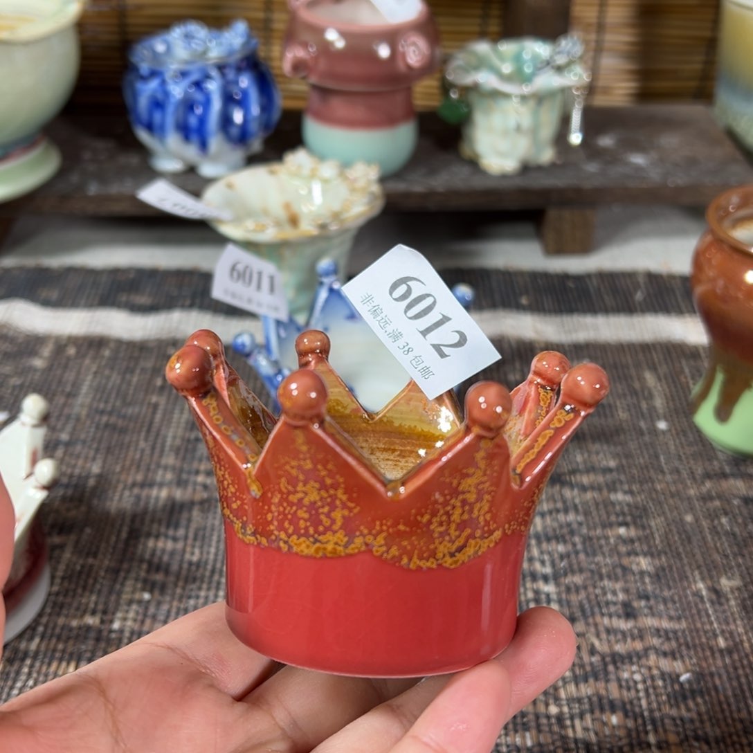 红陶景德镇手工花盆