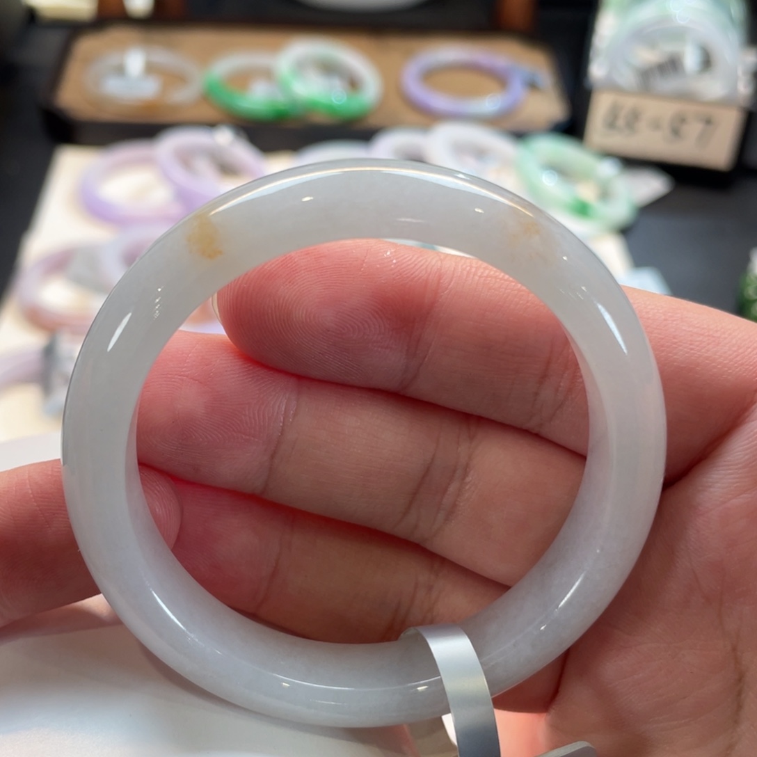 翡翠未镶嵌手镯107号 53.5正圈