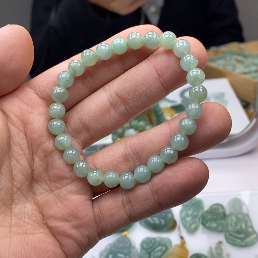 翡翠未镶嵌手链天然a货翡翠43