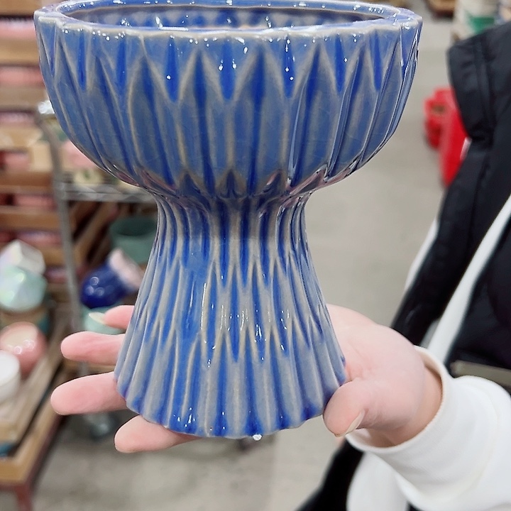 有孔.凑满10元发货多肉陶瓷花盆！