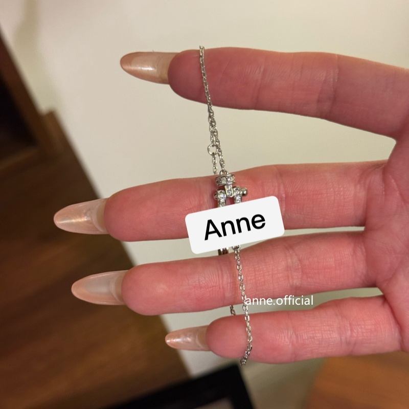 铜合金手链 【S225】时尚百搭马蹄扣镶锆U型吊坠手链