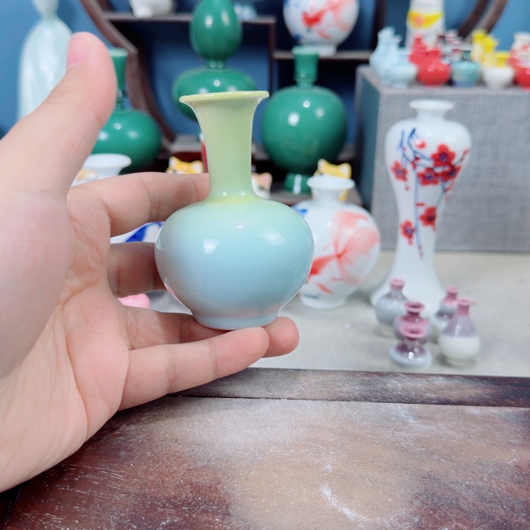 陶瓷手工小花器摆件