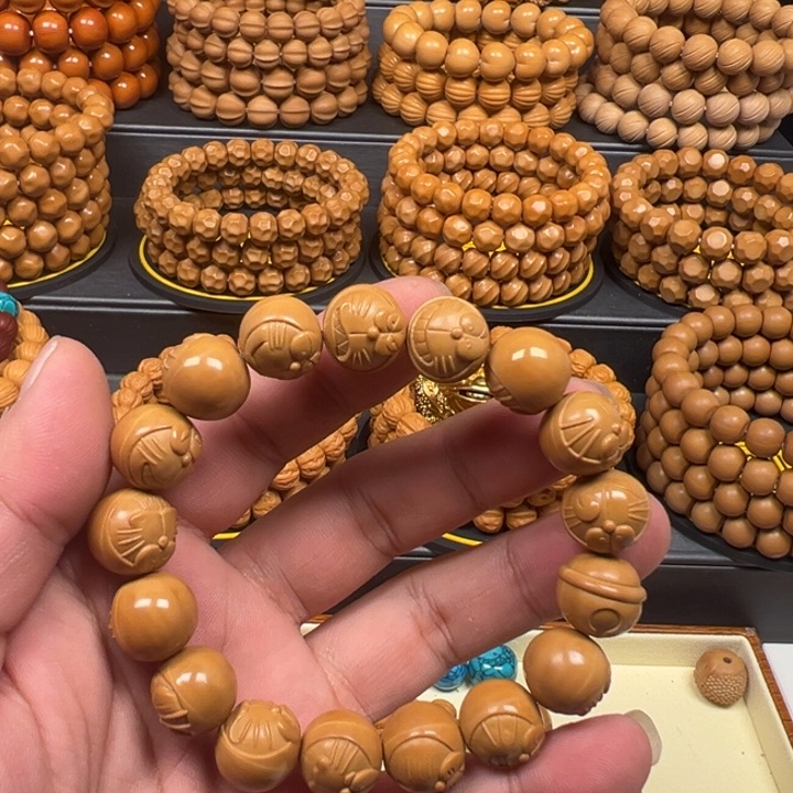 猴头核桃手串F*机器猫