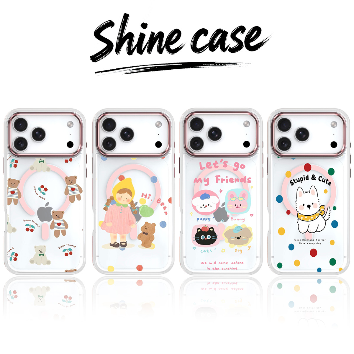 浮雕闪粉壳适用iPhone17promax手机壳17Pro苹果14Promax新款16PM