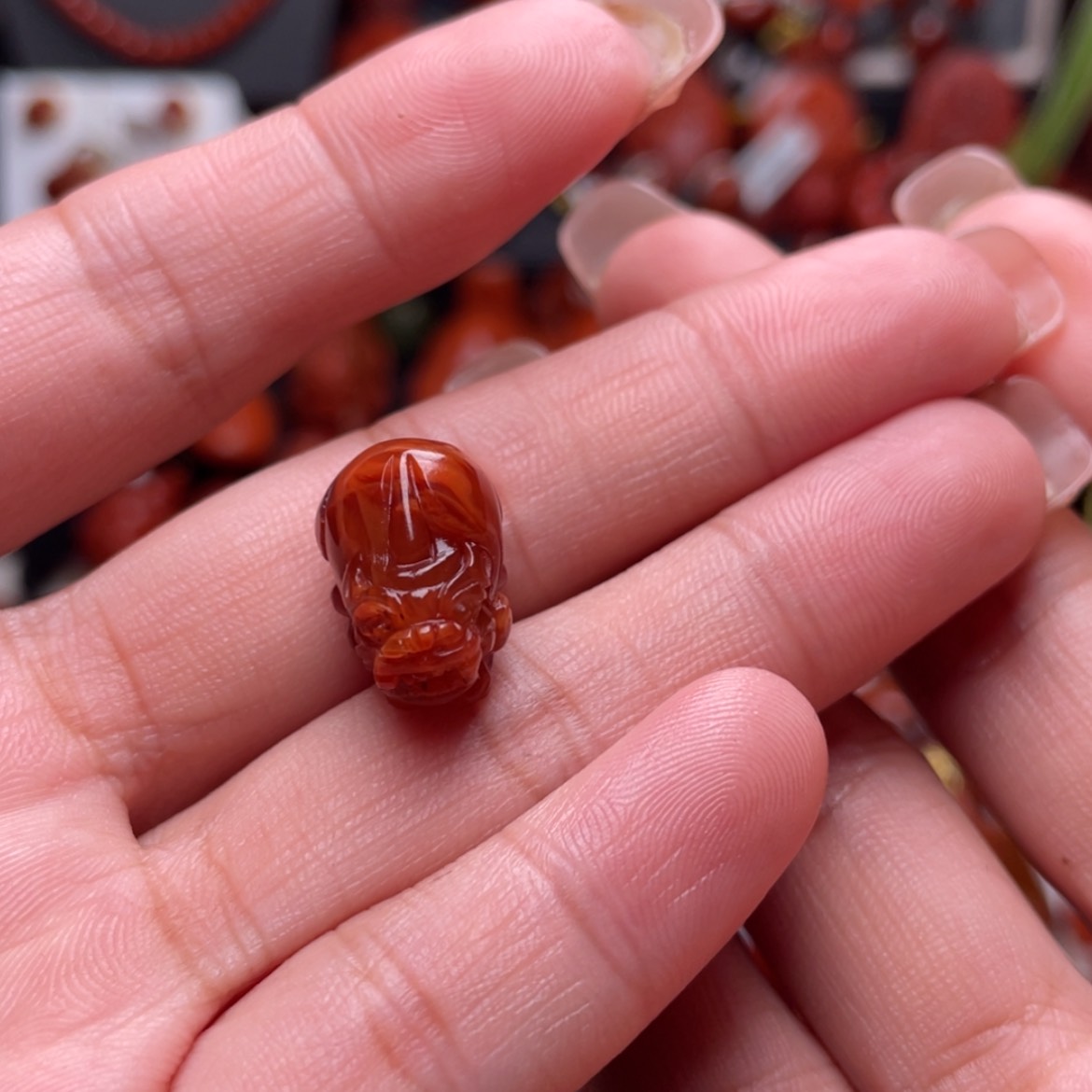 【闪购商品】南红玛瑙貔貅未镶嵌亚*