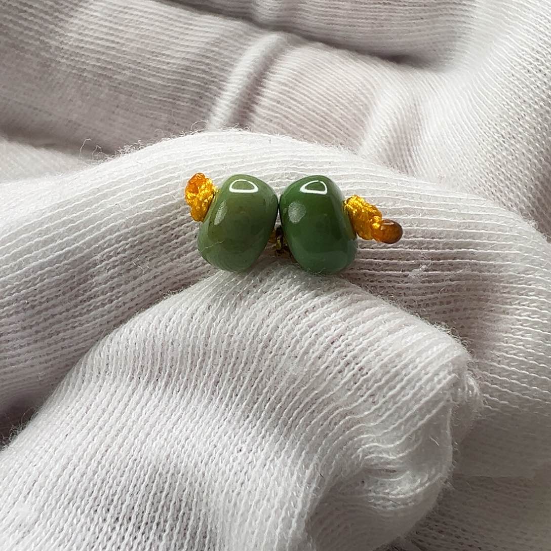 绿松石未镶嵌老型对珠