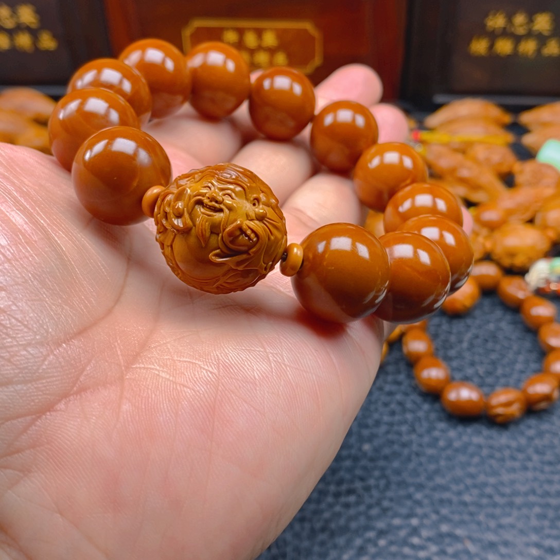 橄榄核手串/手链1.8正圆全品铁核➕23横财曹华
