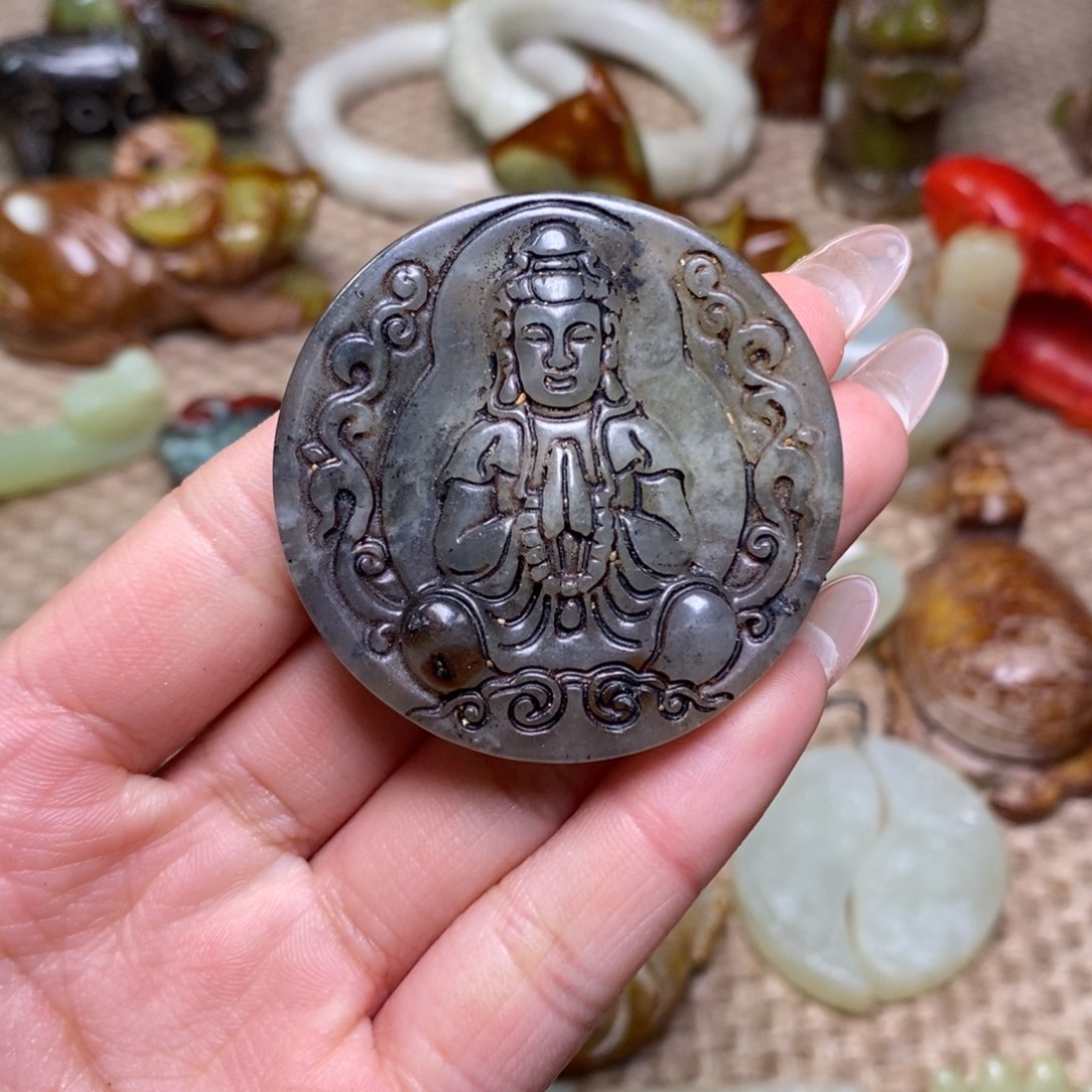 白玉菩提吊坠白玉菩提白玉菩提摆件