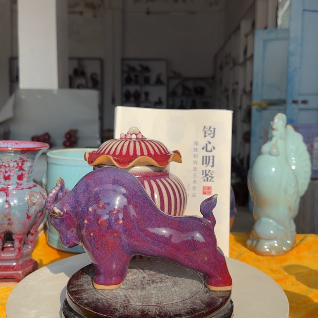 陶摆件郑家钧窑摆件