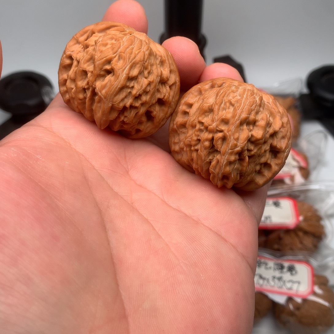 文玩核桃把件磨盘42