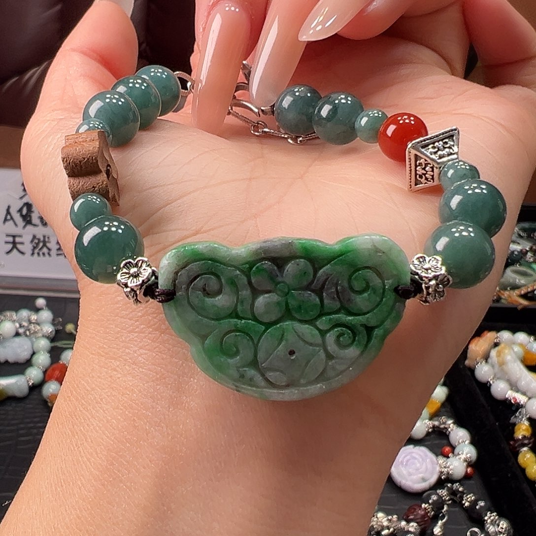 翡翠未镶嵌手链手链