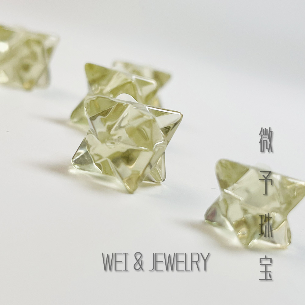 【微予珠宝】【梅尔卡巴八角星】利比亚星星配件暴力招财多样性发其一