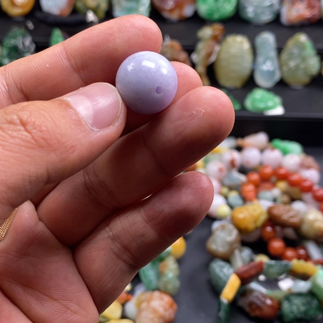 翡翠未镶嵌手串卡16