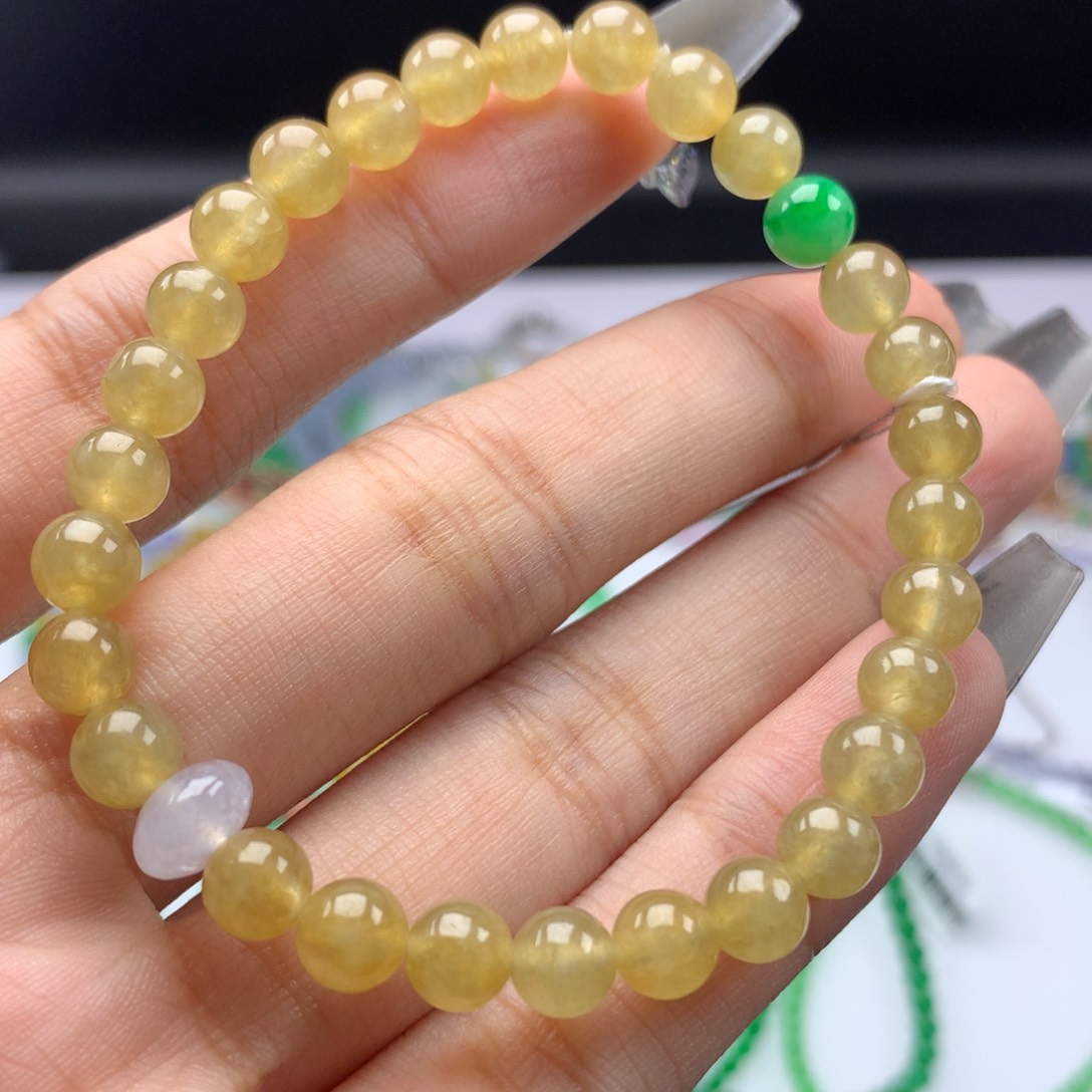 翡翠手链未镶嵌卡