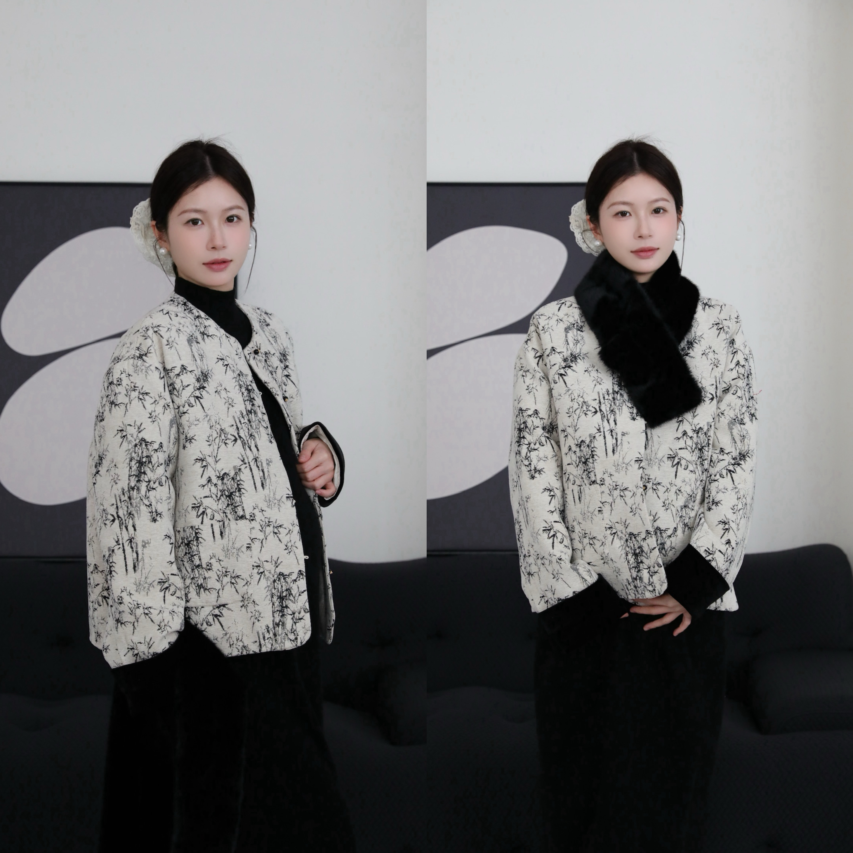 senenmu 【新中式羽绒外套】秋冬气质高品质羽绒小外套孕妇装