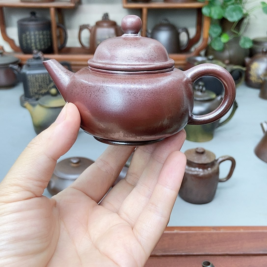 @**@钦州坭兴陶柴烧壶