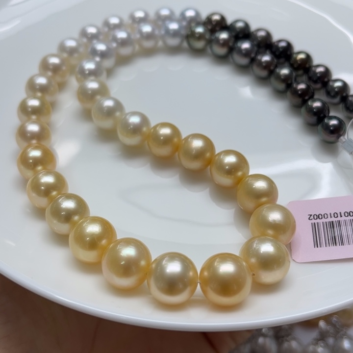 海水珍珠项链银S925镶嵌