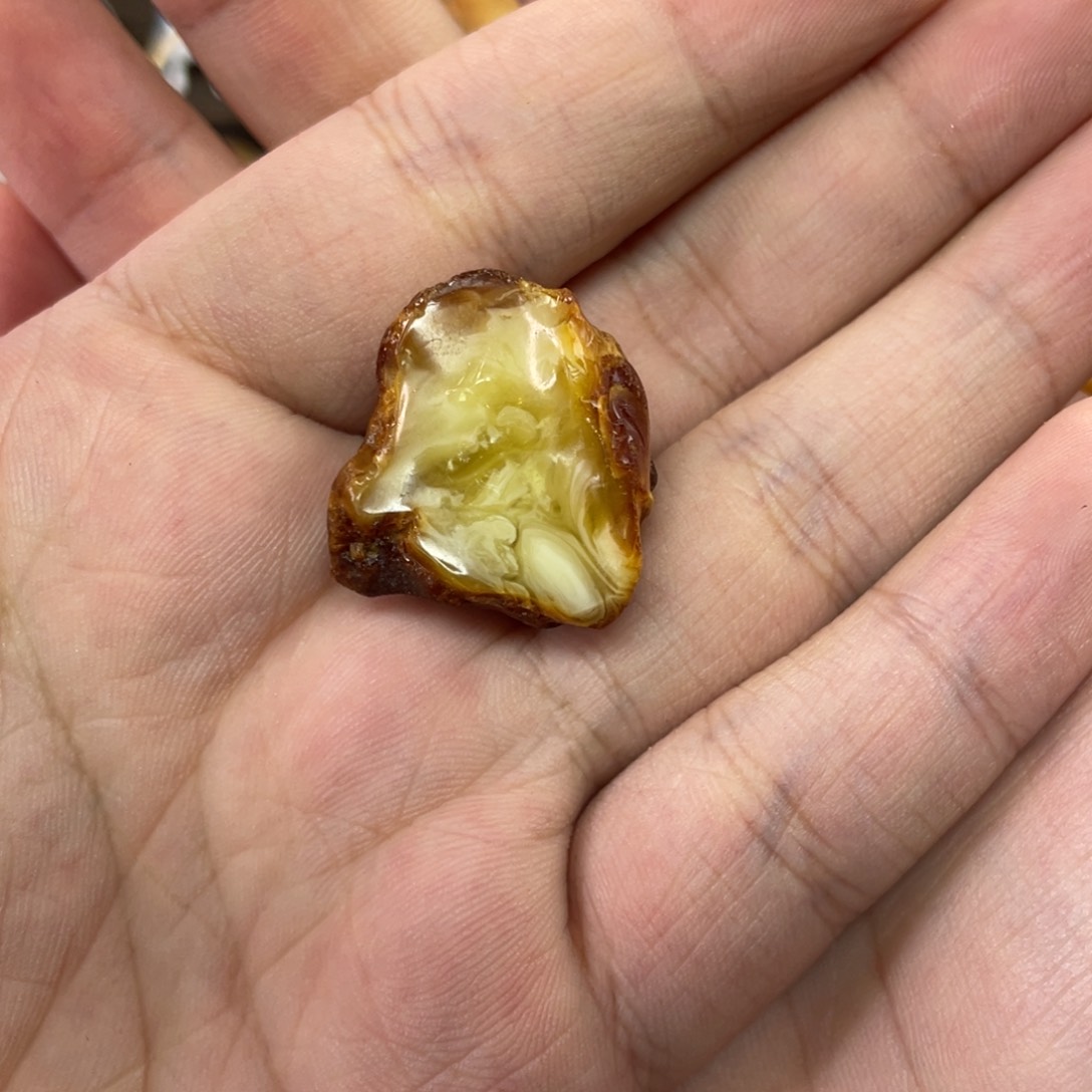 定制琥珀未镶嵌竹****o天然琥珀