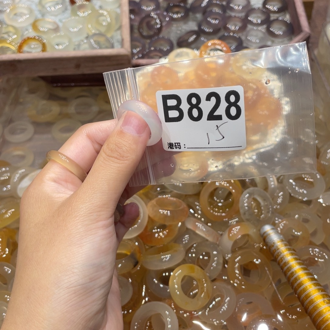 玛瑙/玉髓未镶嵌戒指828