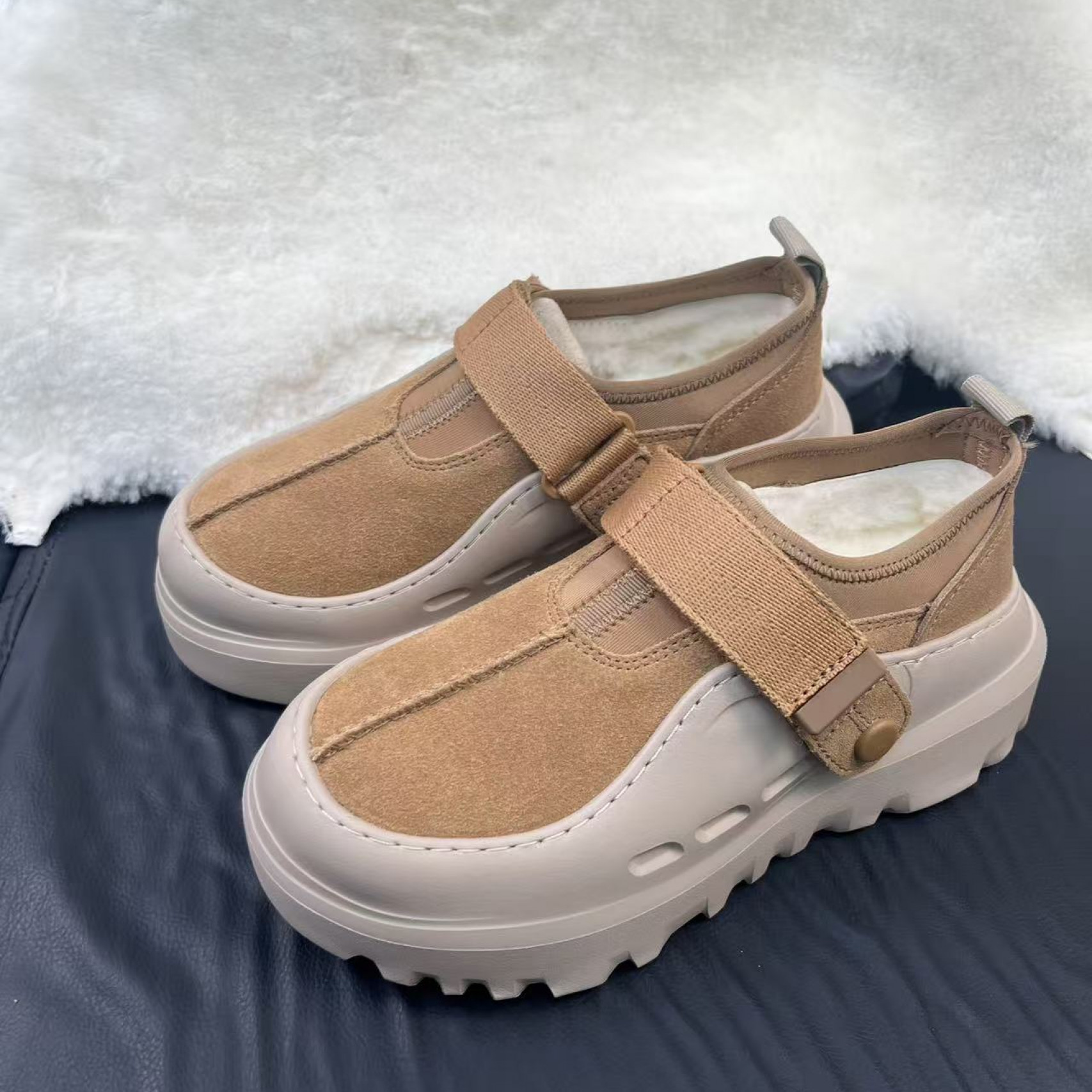 2025雪地靴一博款真皮时尚百搭冬季保暖加厚