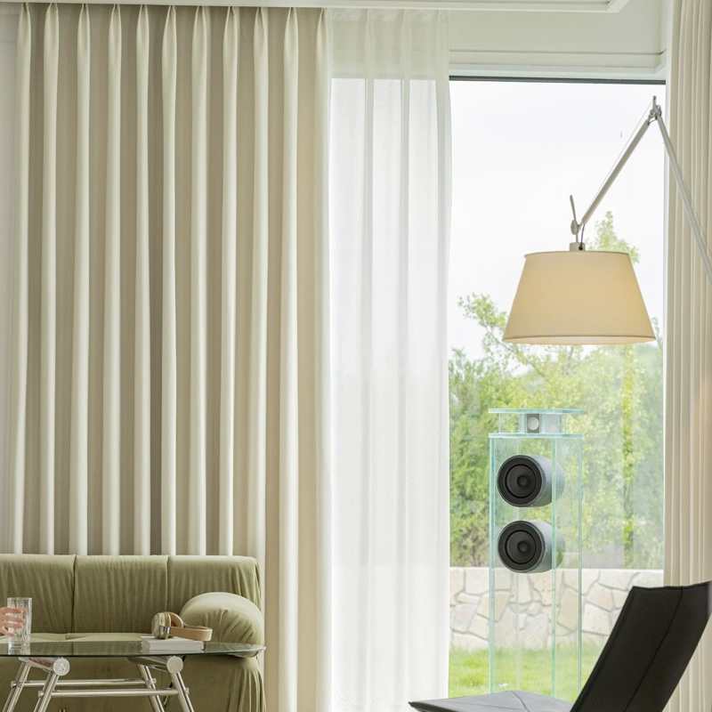 可可双面成品窗帘