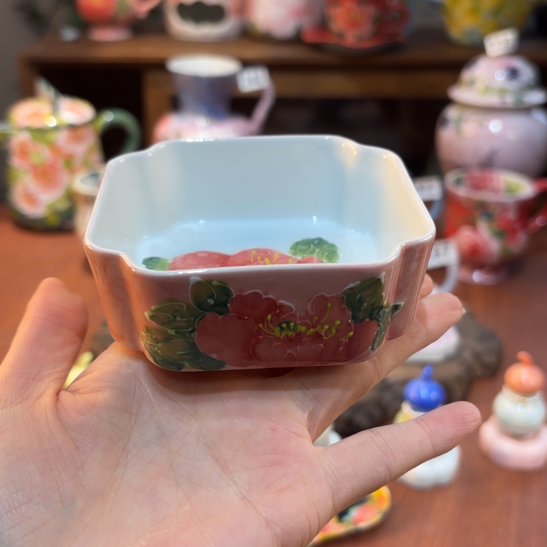 景德镇手绘高温釉下彩陶瓷茶具