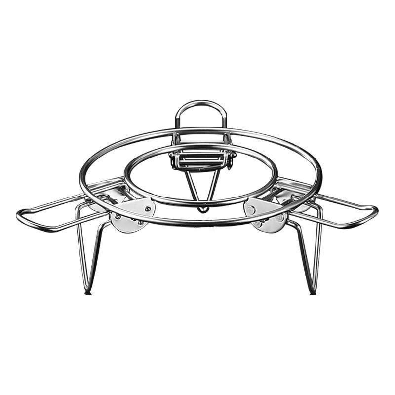 食品级304不锈钢蒸架可折叠可伸缩蒸笼架家用厨房支架多用锅架垫