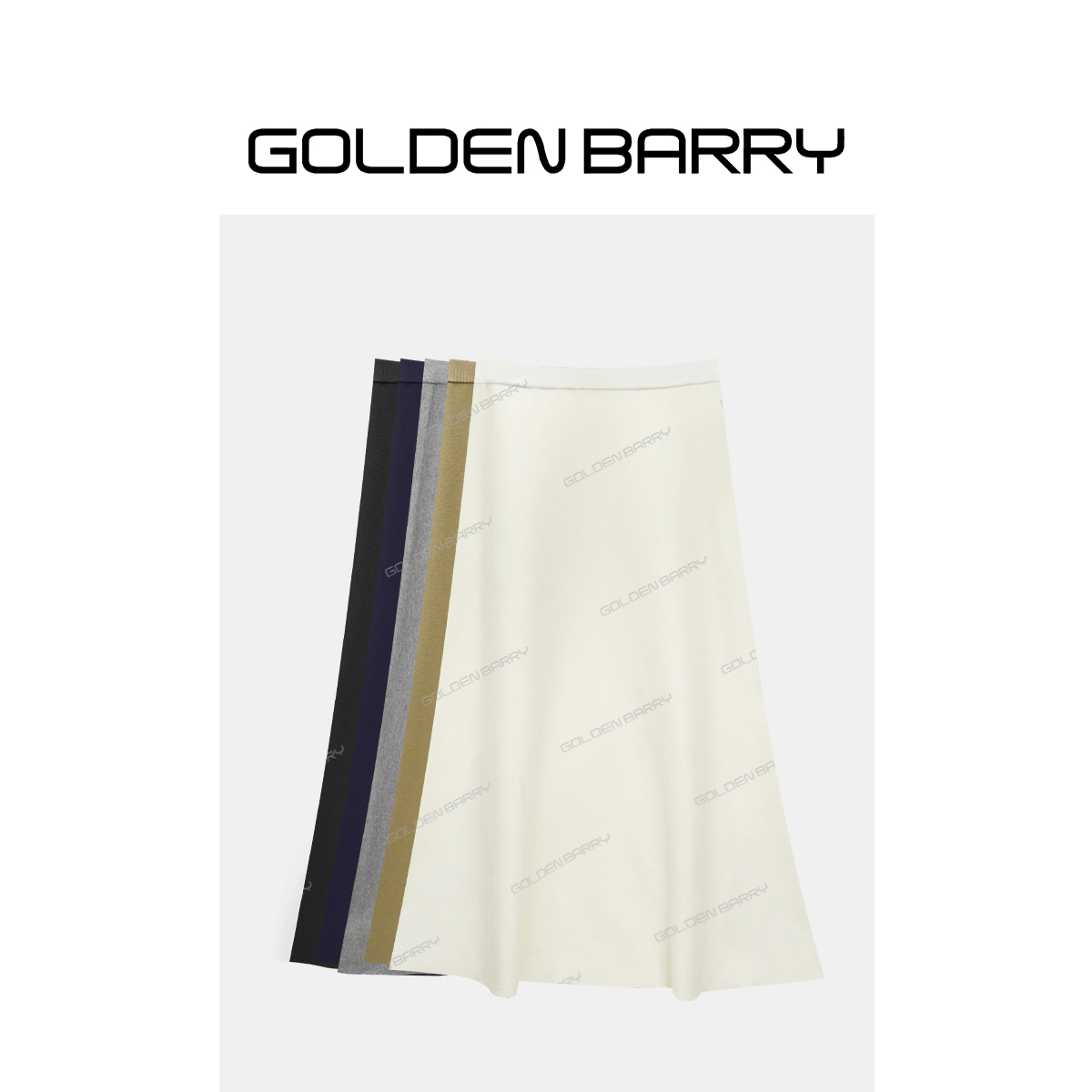 GOLDENBARRY|314054长款针织半裙