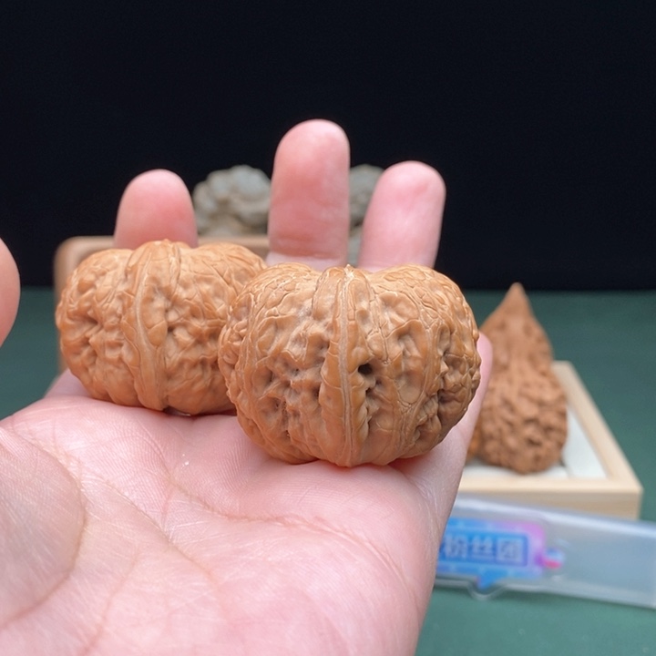 文玩核桃把件43尺全品平谷元宝