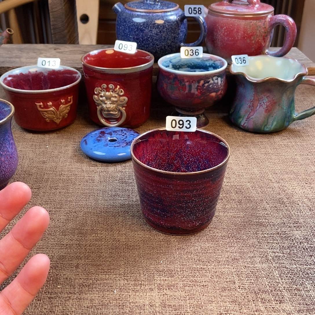 摆件钧瓷主人杯杯